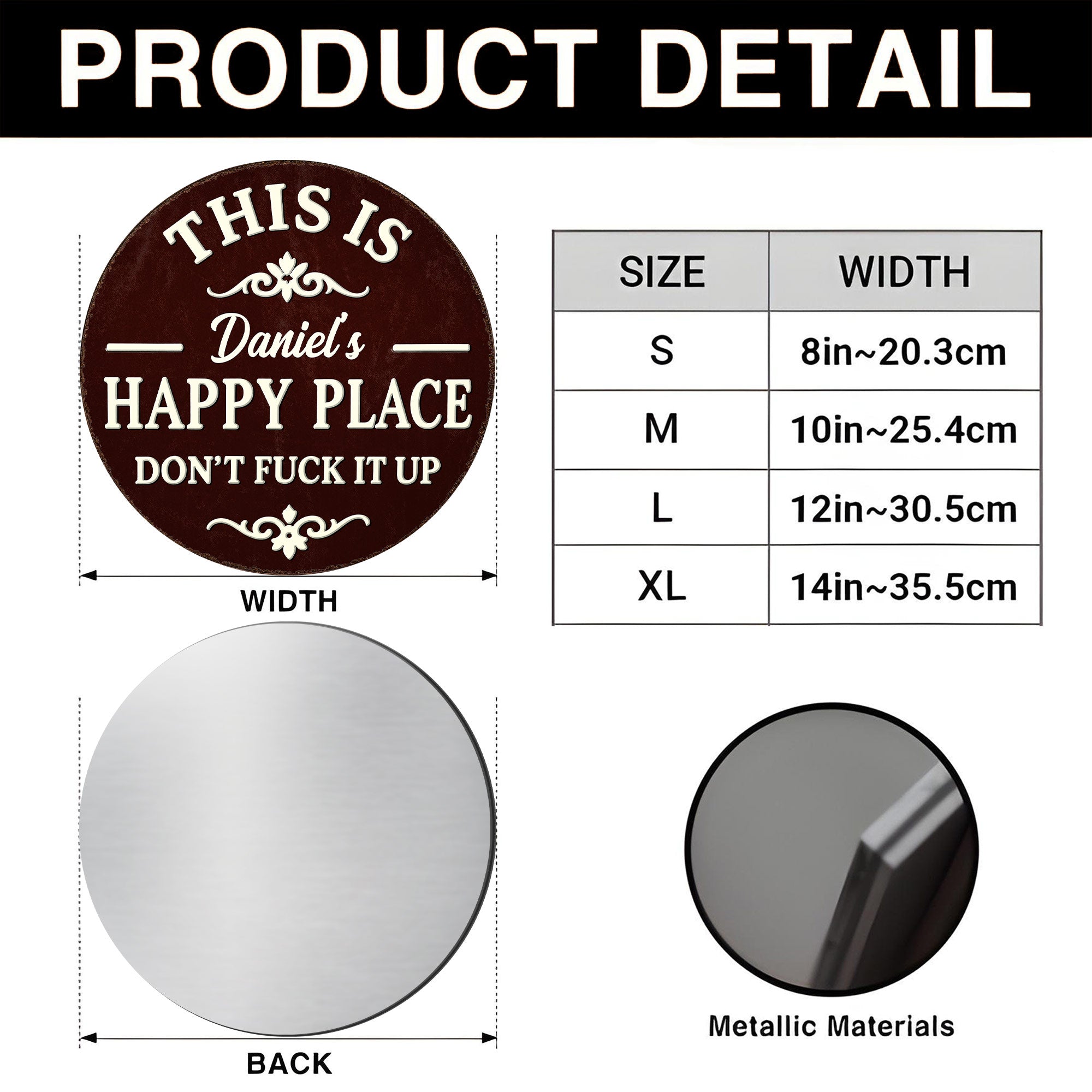 Personalized Custom Metal Sign Unique Gift for Family & Friends Custom Shaped Metal Sign GradoCreations