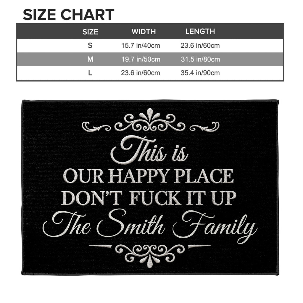 Personalized Family Doormat Custom Name Welcome Gift Doormat GradoCreations