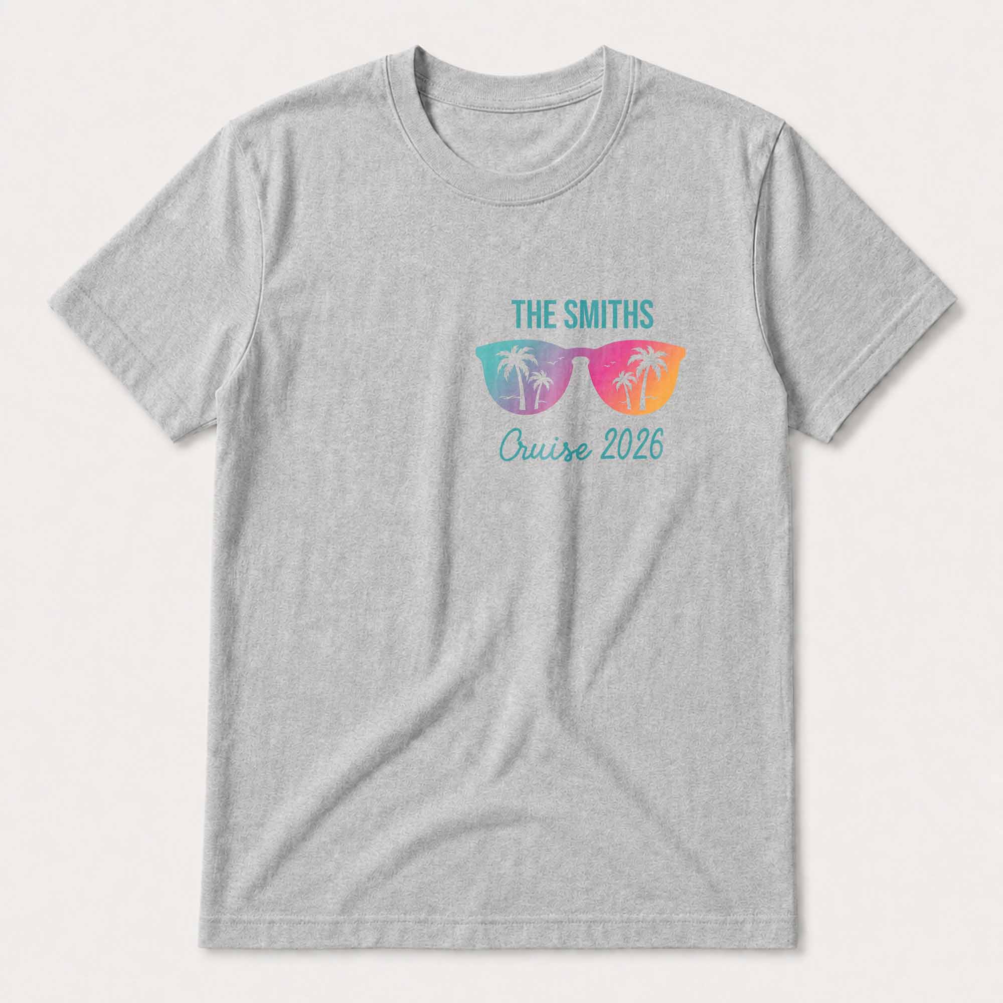 Personalized Family T-Shirt Custom Name Design Front & Back T-Shirt Font and Back GradoCreations