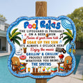 Personalized Pool Rules Wood Sign Custom Name Gift for Family