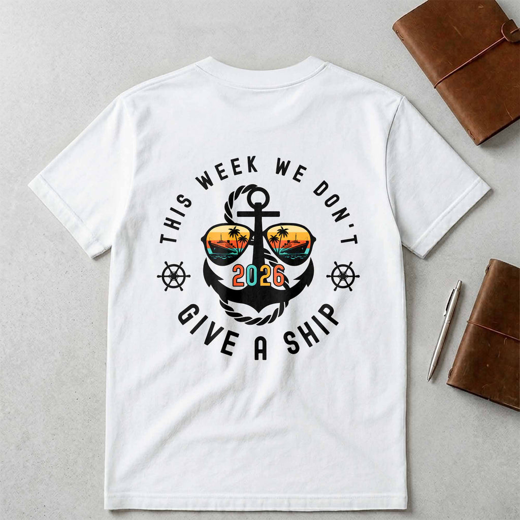 Personalized Custom T-Shirt Anchor Design Gift for Couples T-Shirt Font and Back GradoCreations