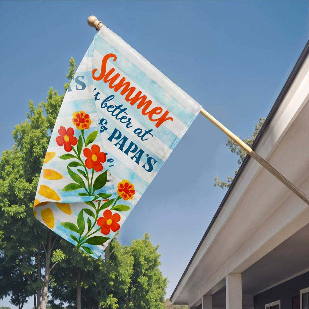 Personalized Double-Sided Garden Flag for Grandparents House Gift