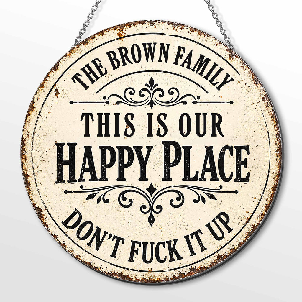 Personalized Custom Shaped Metal Sign Family Name Gift Custom Shaped Metal Sign GradoCreations