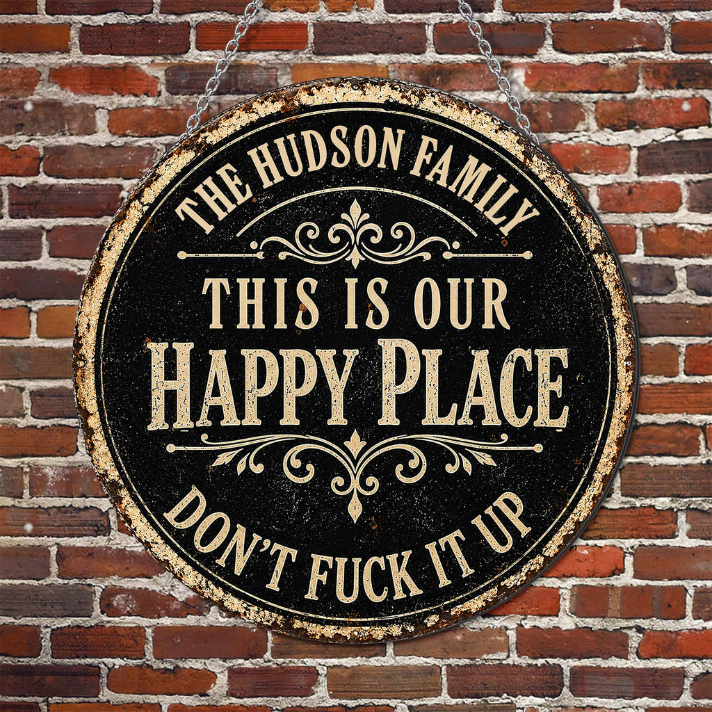 Personalized Custom Shaped Metal Sign Family Name Gift Custom Shaped Metal Sign GradoCreations