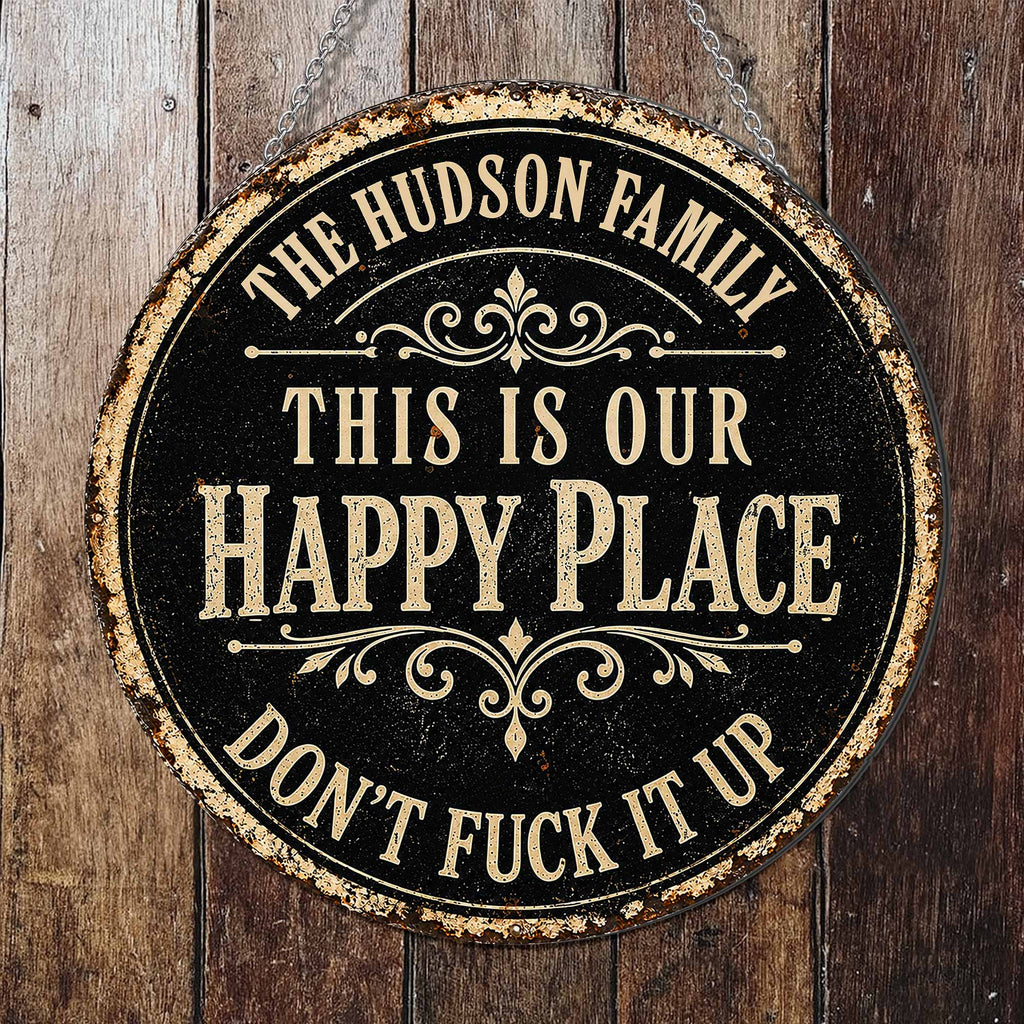 Personalized Custom Shaped Metal Sign Family Name Gift Custom Shaped Metal Sign GradoCreations