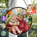 Personalized Photo Suncatcher Custom Gift for Grandma, Mom Suncatcher GradoCreations