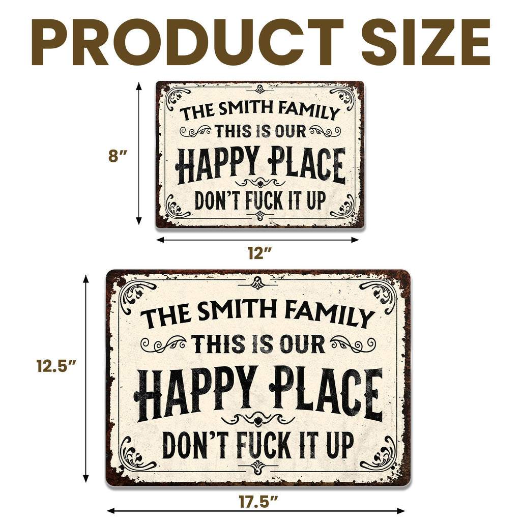 Personalized Metal Sign Custom Family Name Gift for Home Metal Sign GradoCreations