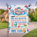 Personalized Garden Flag Custom Family Name Summer Decor Garden Flag GradoCreations