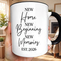 Personalized Custom Accent Mug New Home Gift for Family