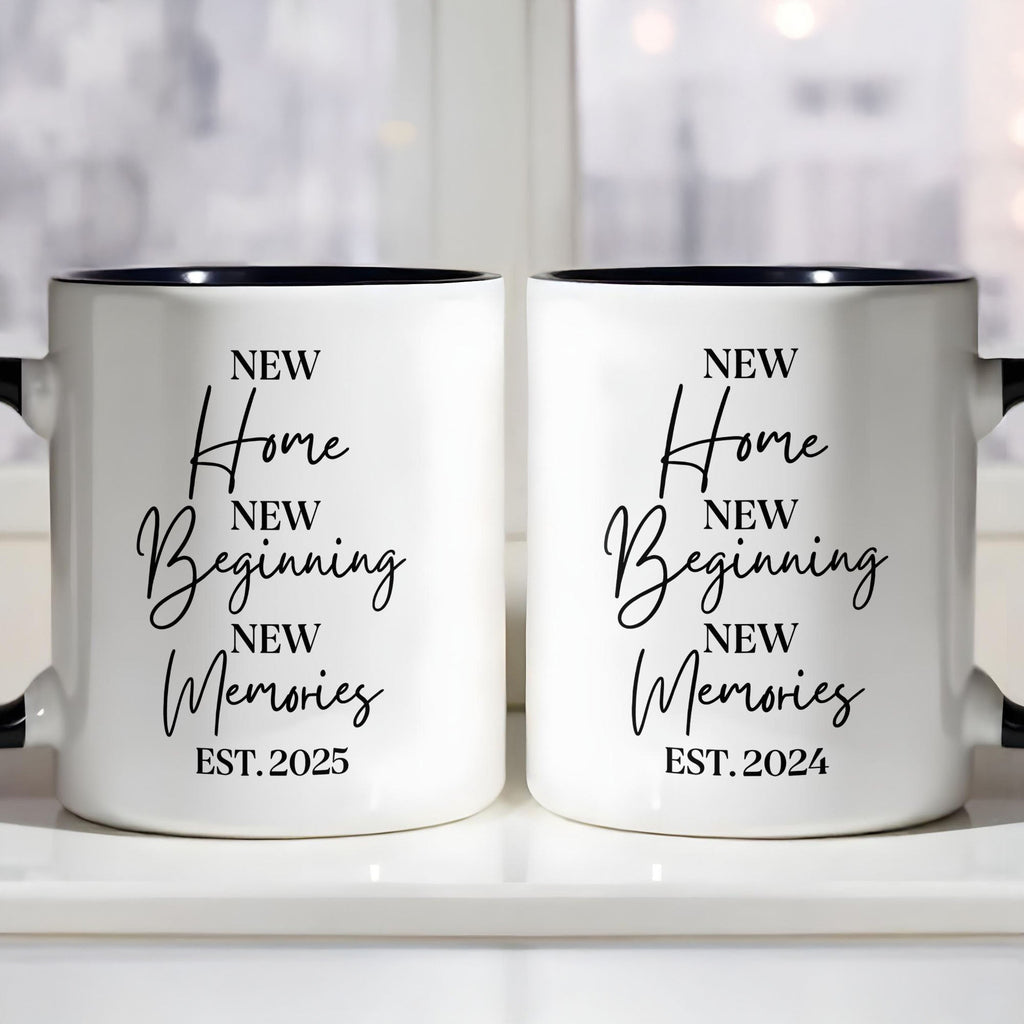Personalized Custom Accent Mug New Home Gift for Family