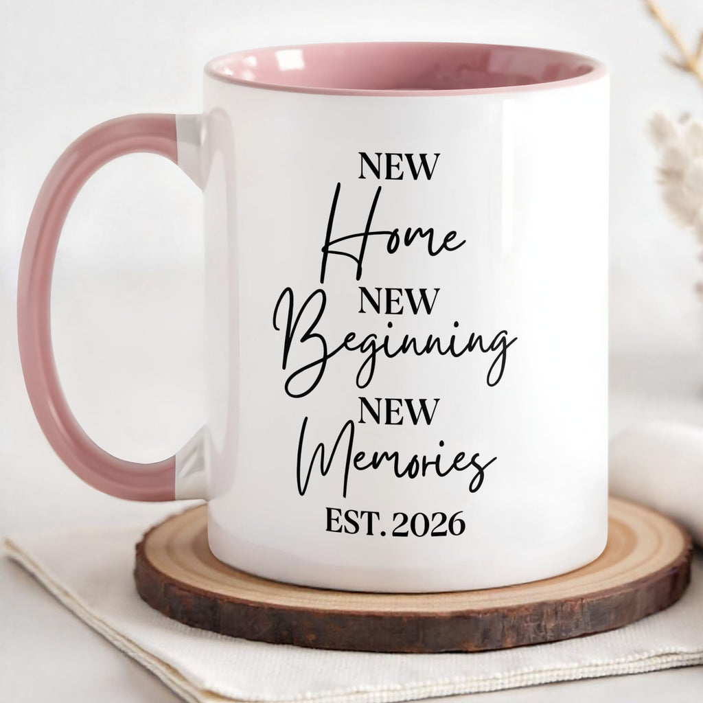 Personalized Custom Accent Mug New Home Gift for Family