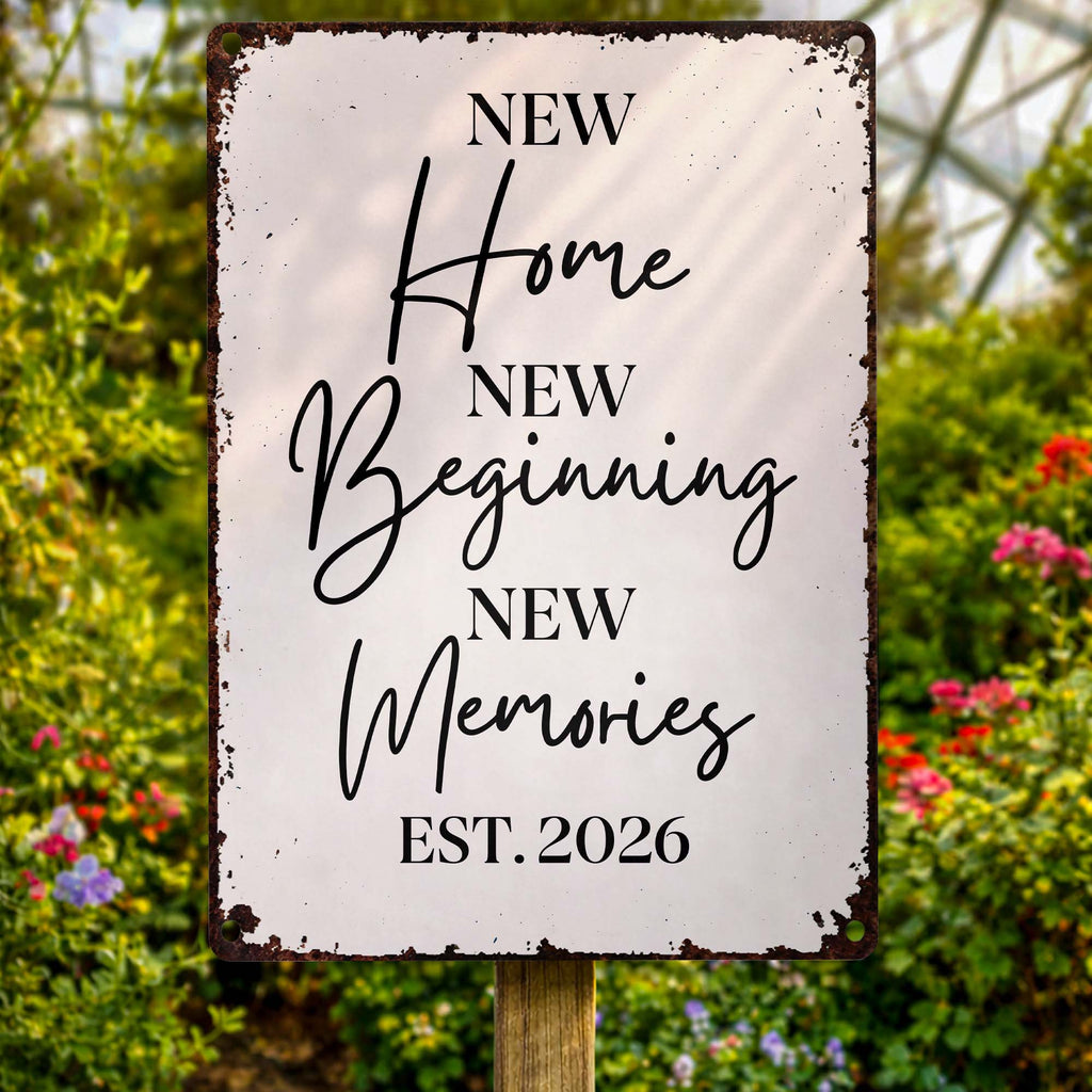 Personalized Metal Sign Custom Design Gift for New Home