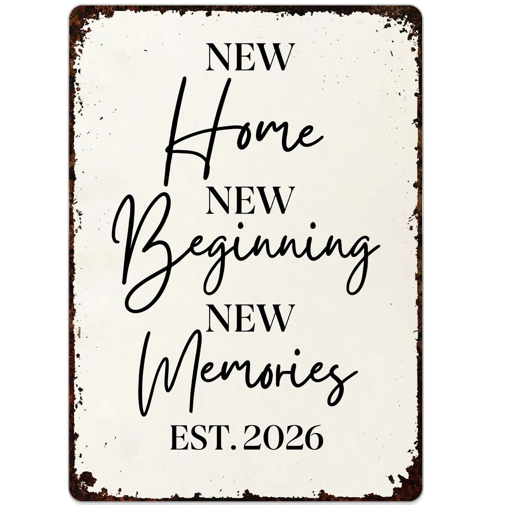 Personalized Metal Sign Custom Design Gift for New Home