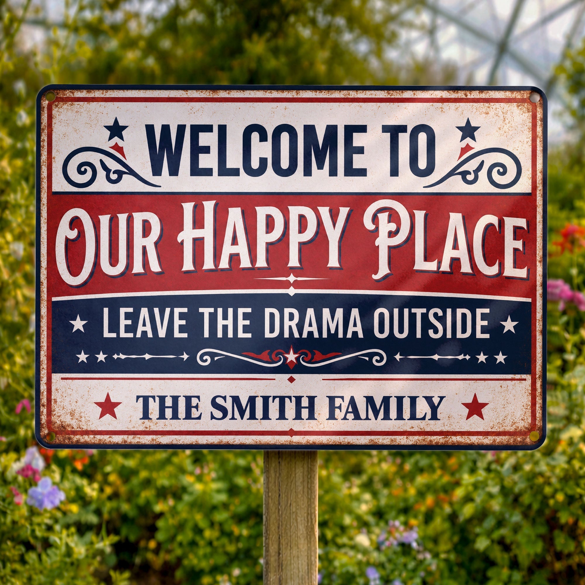 Personalized Metal Sign Custom Family Name Home Decor Gift Metal Sign GradoCreations