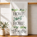 Personalized Kitchen Towel Custom Family Name Greenery Gift Kitchen Towel GradoCreations