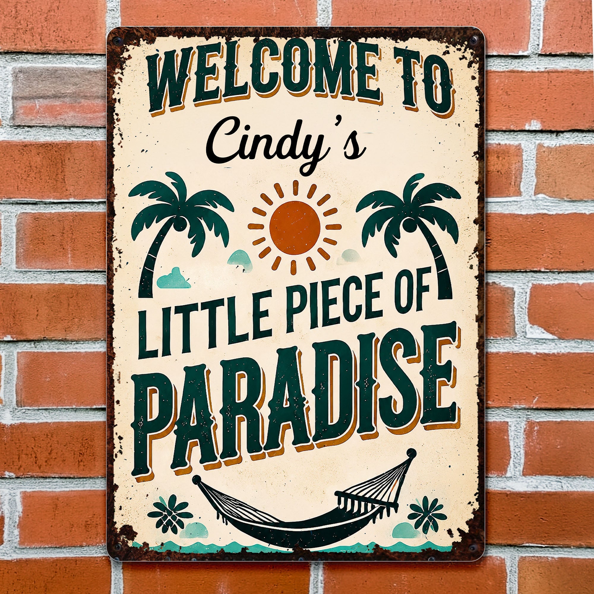 Personalized Metal Sign Custom Family Name Gift for Home Decor Metal Sign GradoCreations