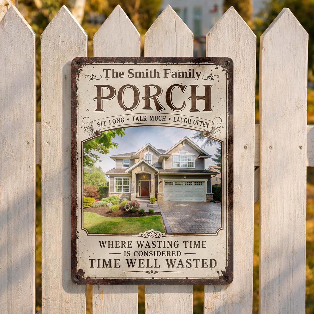 Personalized Metal Sign Custom Family Decor Gift for Home