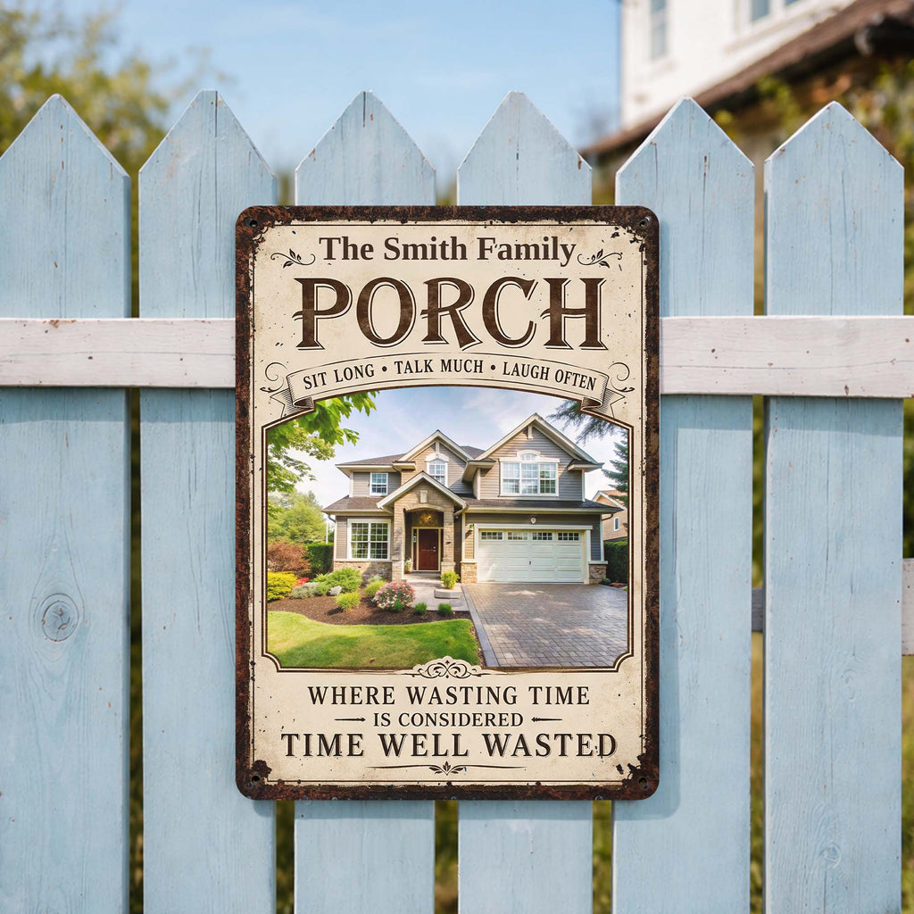 Personalized Metal Sign Custom Family Decor Gift for Home