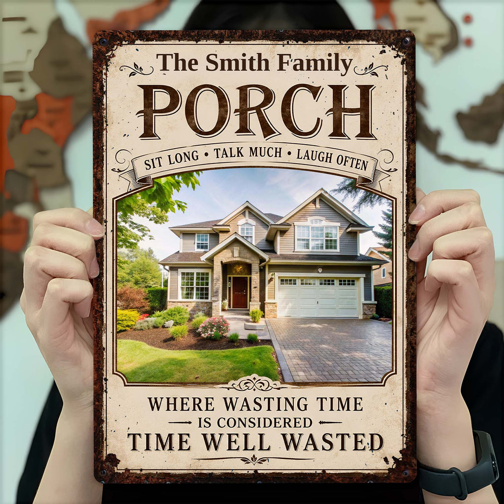 Personalized Metal Sign Custom Family Decor Gift for Home