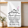 Personalized Kitchen Towel Custom Family Name Gift for New Home