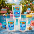 Personalized Frosted Cups Custom Name Pool Party Gift