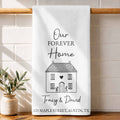 Personalized Kitchen Towel Custom Home Illustration Gift Kitchen Towel GradoCreations