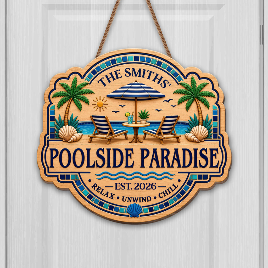 Personalized Custom Wood Sign for Beach Lovers - Family Gift Wood Sign GradoCreations