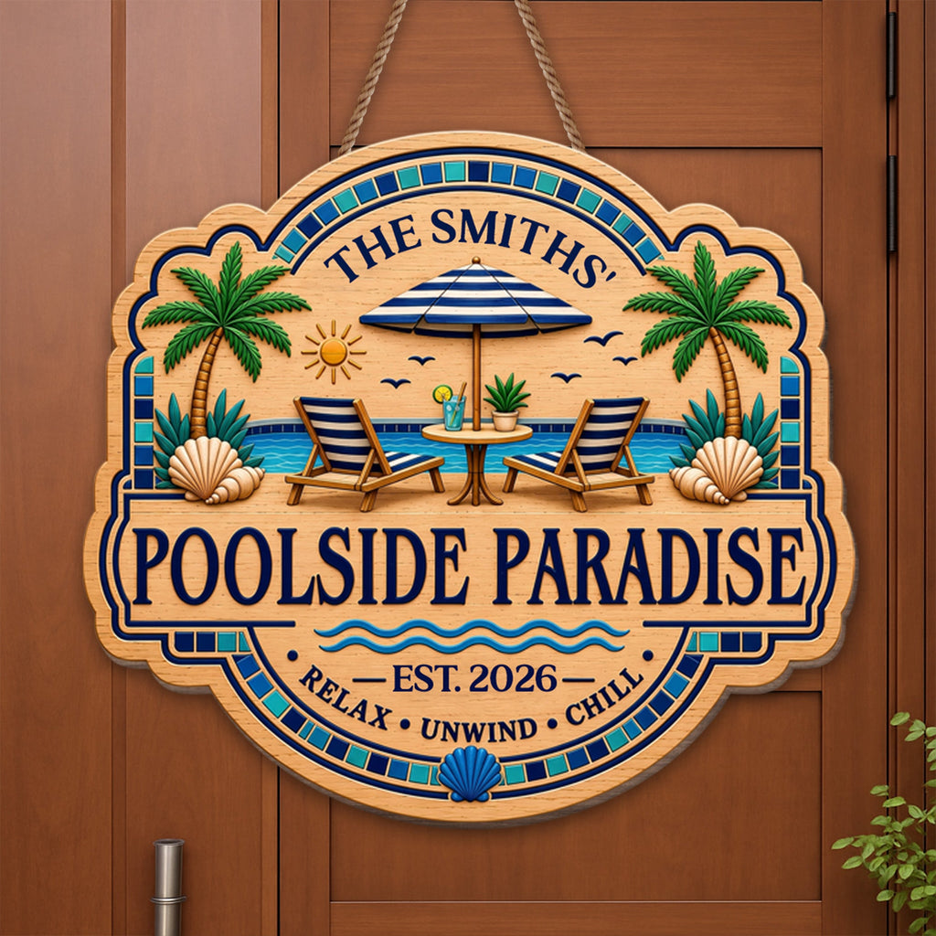 Personalized Custom Wood Sign for Beach Lovers - Family Gift Wood Sign GradoCreations