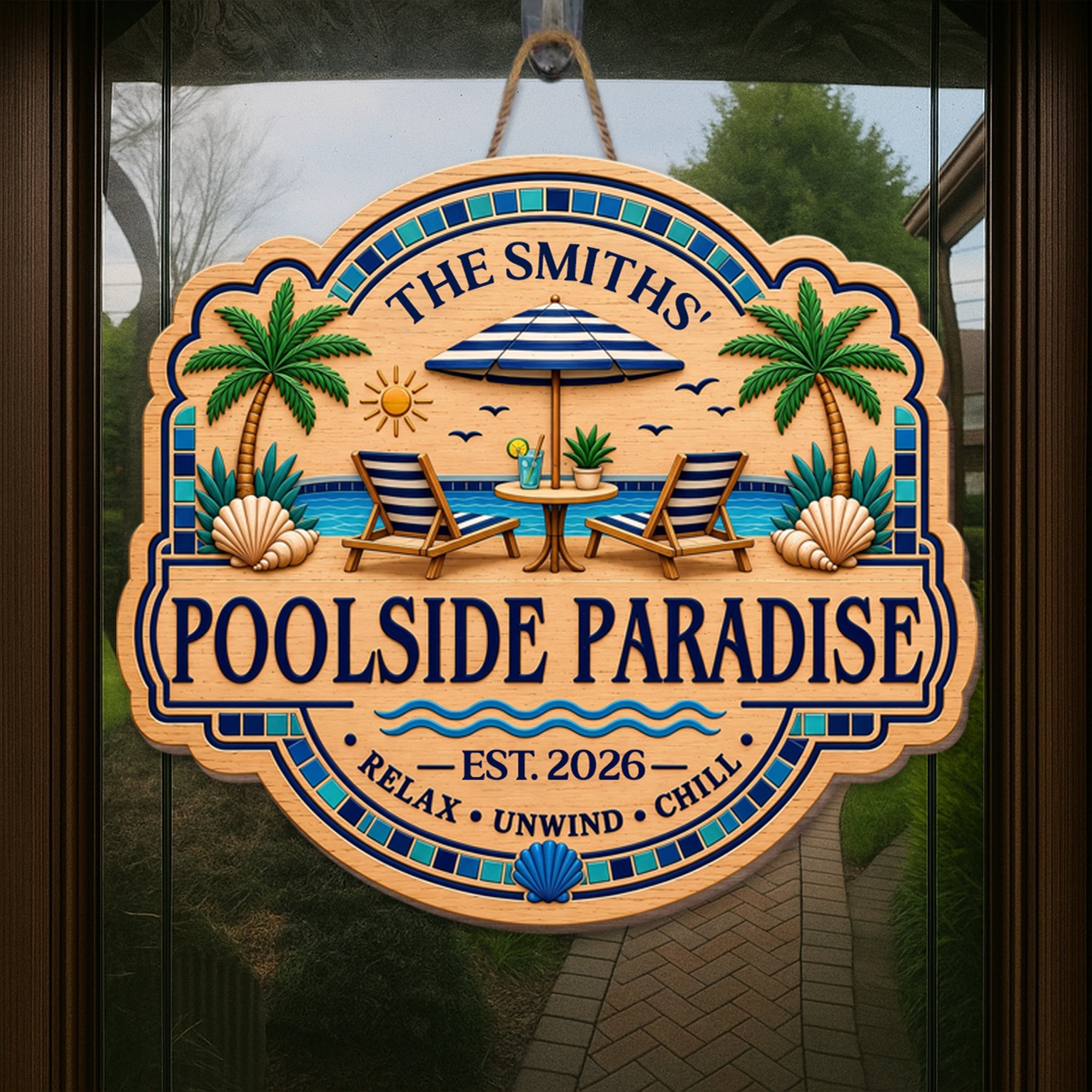 Personalized Custom Wood Sign for Beach Lovers - Family Gift Wood Sign GradoCreations