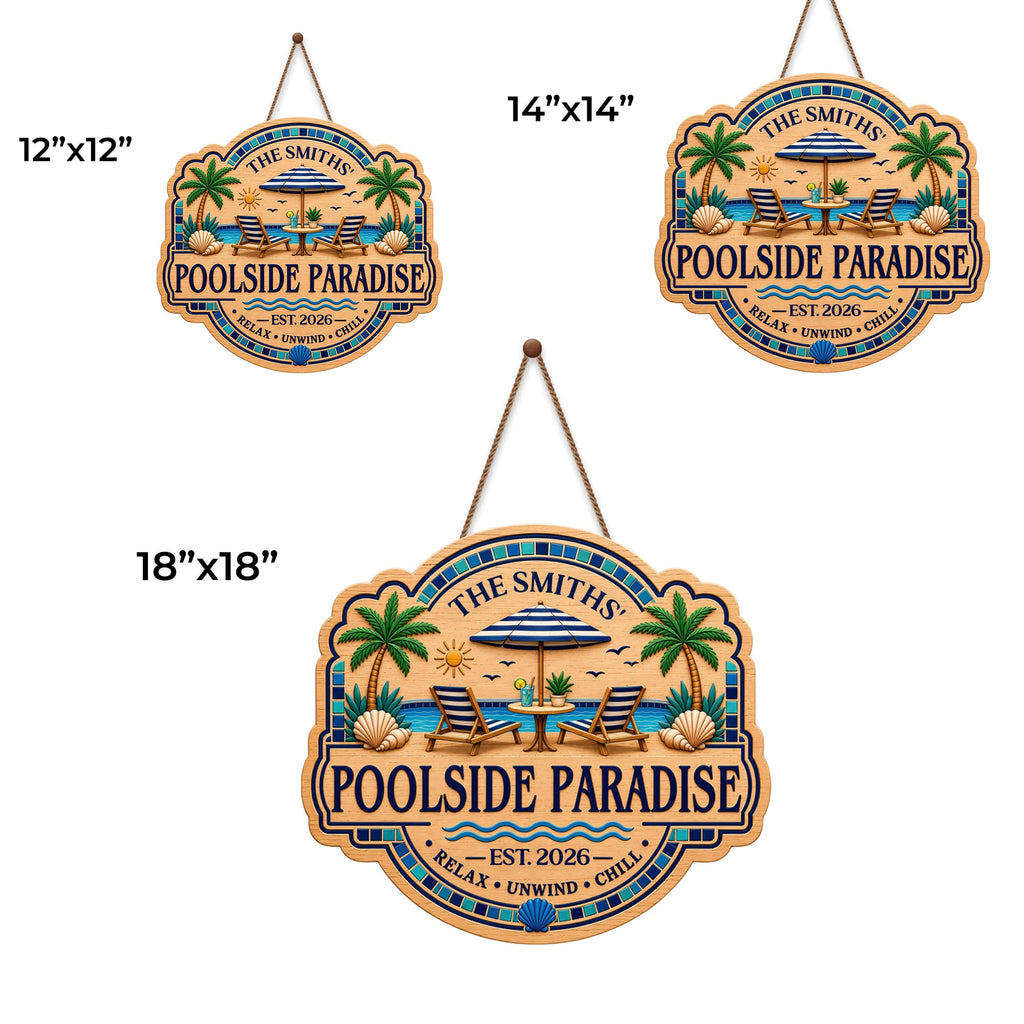 Personalized Custom Wood Sign for Beach Lovers - Family Gift Wood Sign GradoCreations