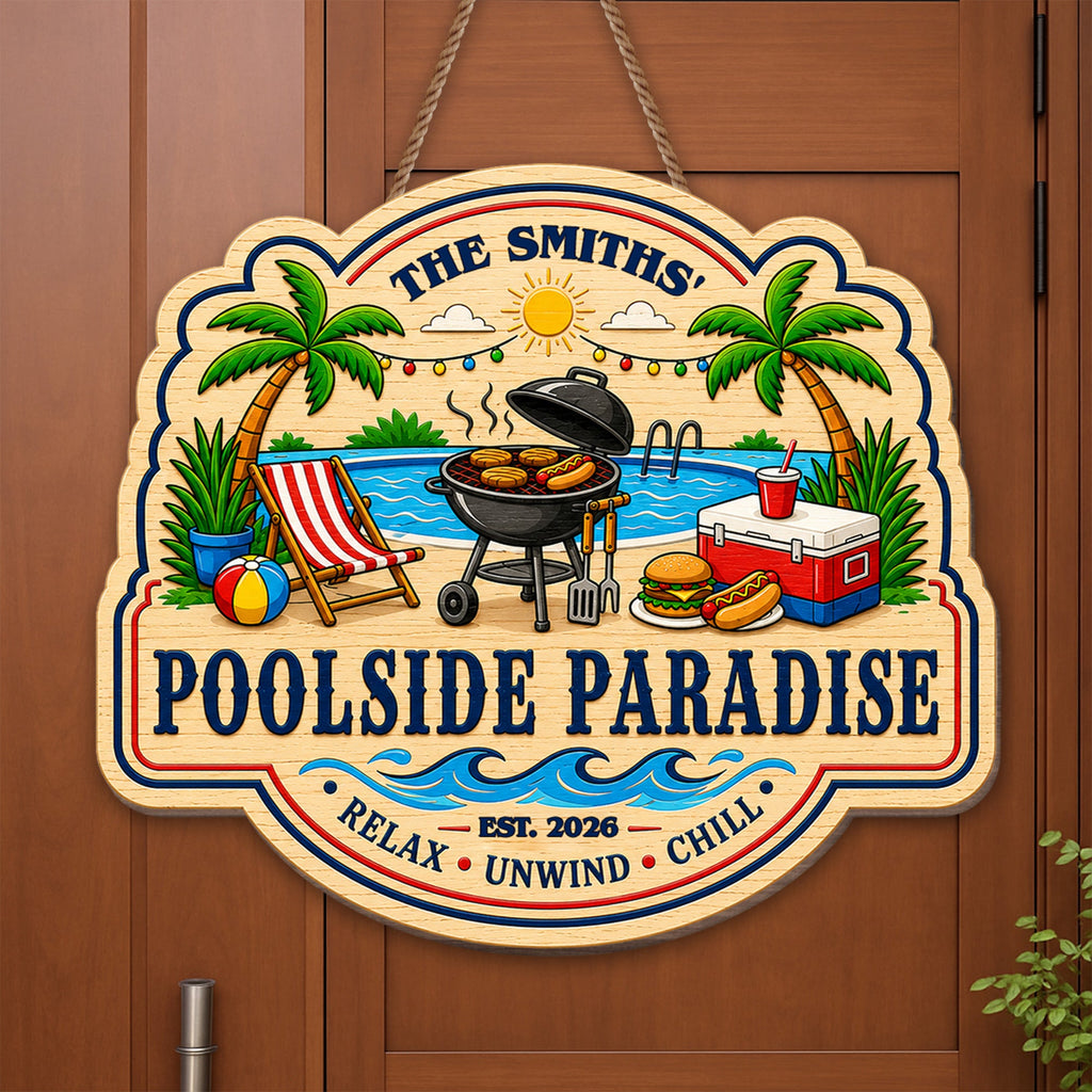 Personalized Custom Shaped Wood Sign for Beach Lovers Gift Wood Sign GradoCreations