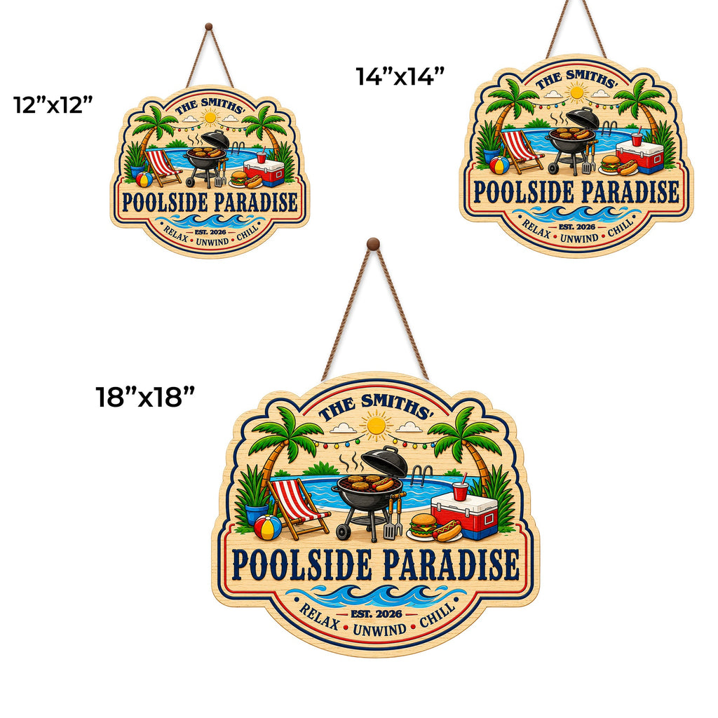 Personalized Custom Shaped Wood Sign for Beach Lovers Gift Wood Sign GradoCreations