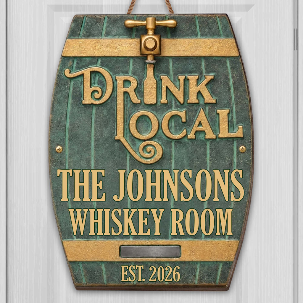 Personalized Custom Shape Wood Sign for Whiskey Lovers Wood Sign GradoCreations