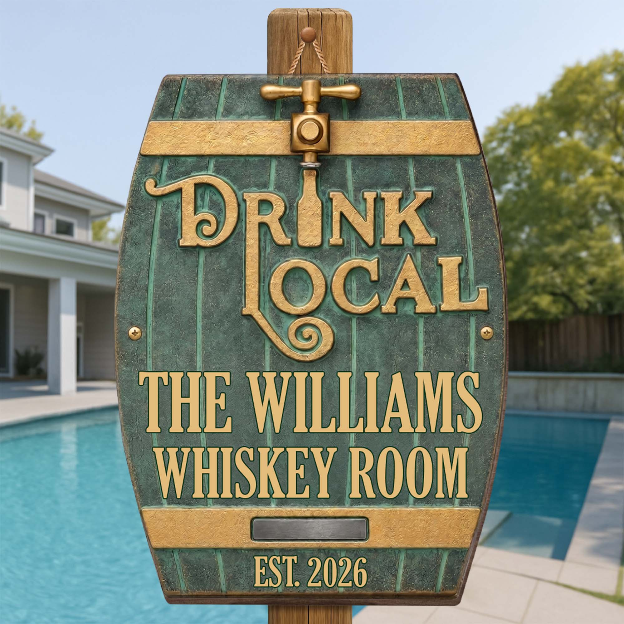 Personalized Custom Shape Wood Sign for Whiskey Lovers Wood Sign GradoCreations