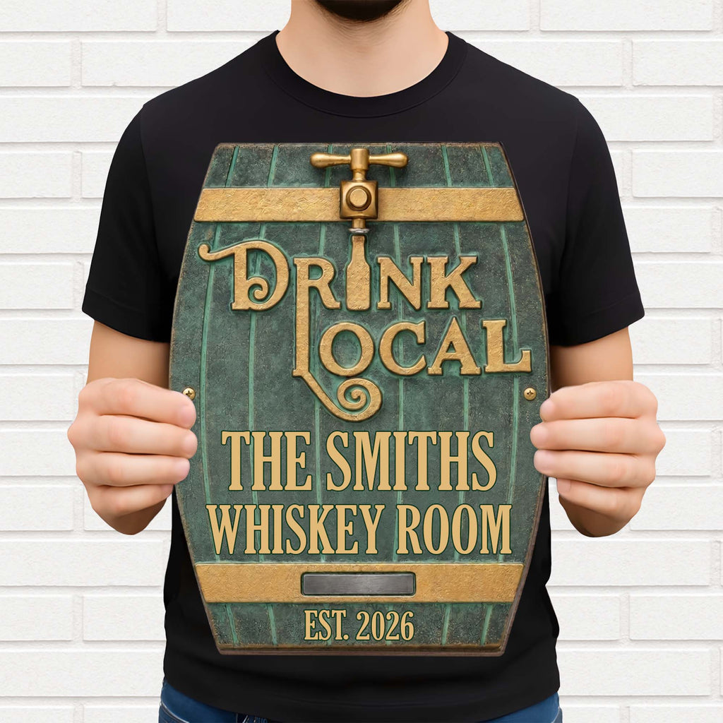Personalized Custom Shape Wood Sign for Whiskey Lovers Wood Sign GradoCreations