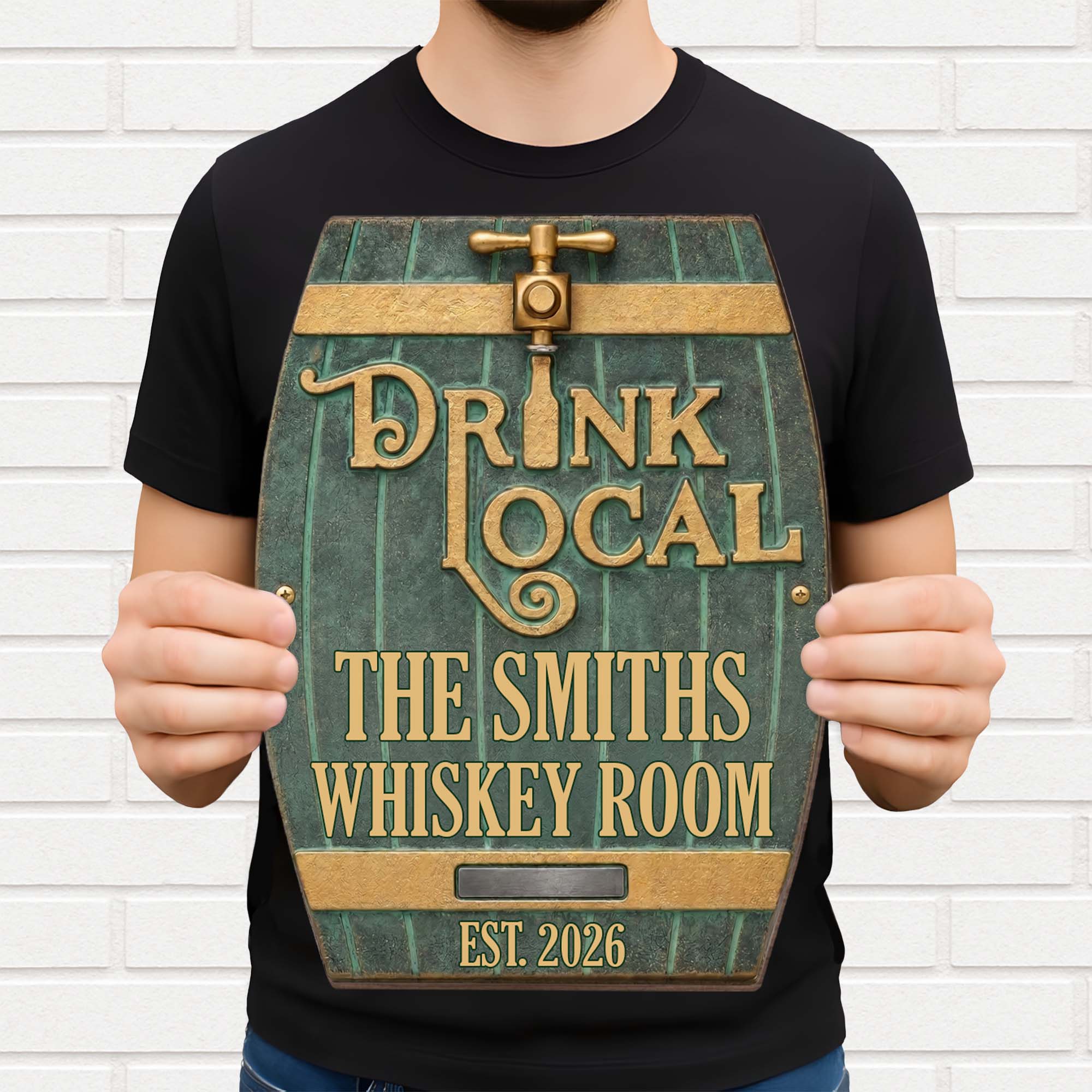 Personalized Custom Shape Wood Sign for Whiskey Lovers Wood Sign GradoCreations