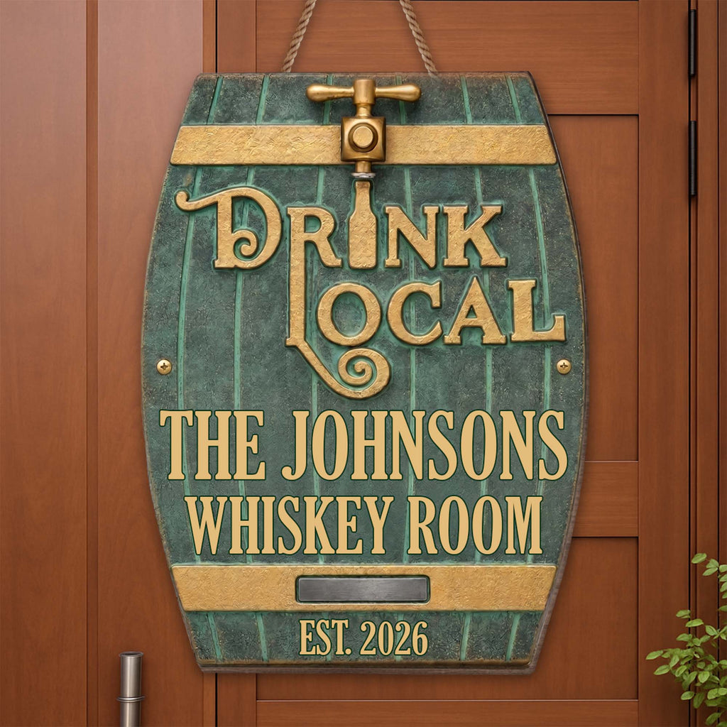 Personalized Custom Shape Wood Sign for Whiskey Lovers Wood Sign GradoCreations