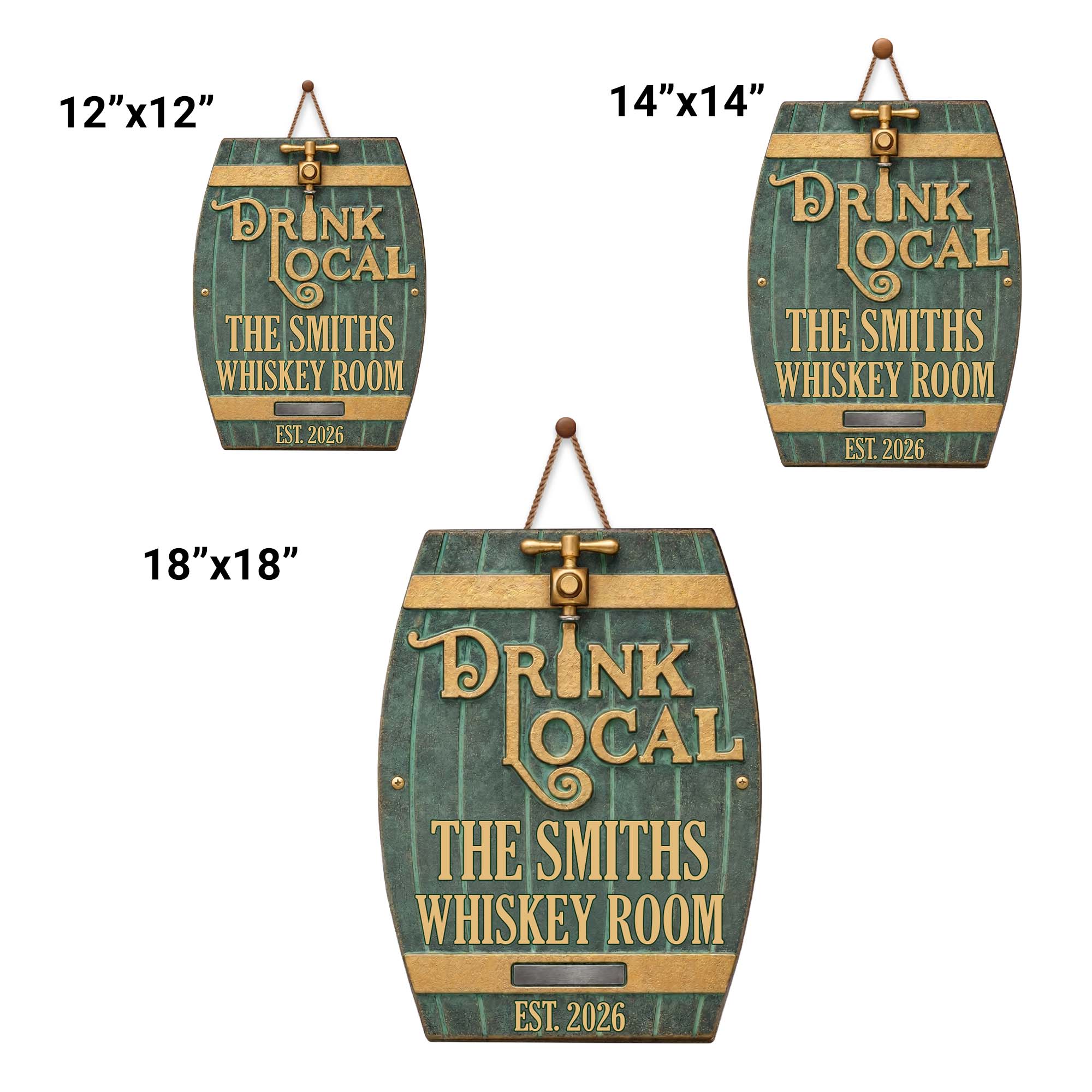 Personalized Custom Shape Wood Sign for Whiskey Lovers Wood Sign GradoCreations
