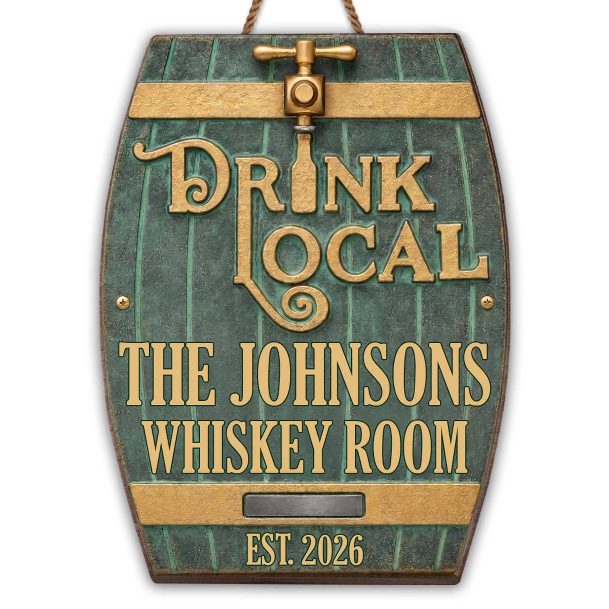Personalized Custom Shape Wood Sign for Whiskey Lovers Wood Sign GradoCreations