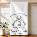 Custom Photo Kitchen Towel Key Chain Gift for Couples Kitchen Towel GradoCreations