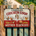 Personalized Metal Sign Mother Cluckers Gift for Chicken Lovers Metal Sign GradoCreations