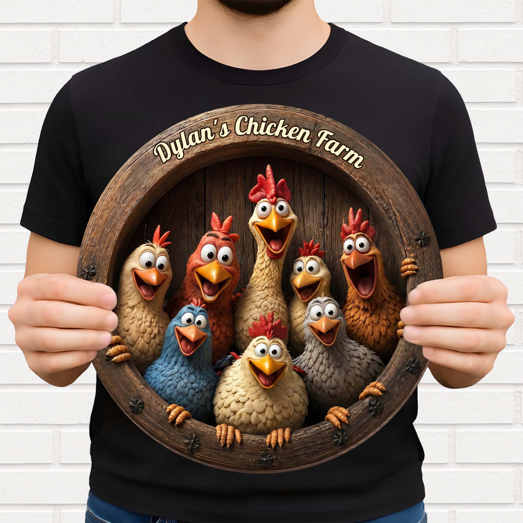 Personalized Custom Shaped Wood Sign for Chicken Lovers Gift Wood Sign GradoCreations