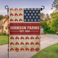 Personalized Double-Sided Garden Flag Custom Name for Farm Lovers Garden Flag GradoCreations