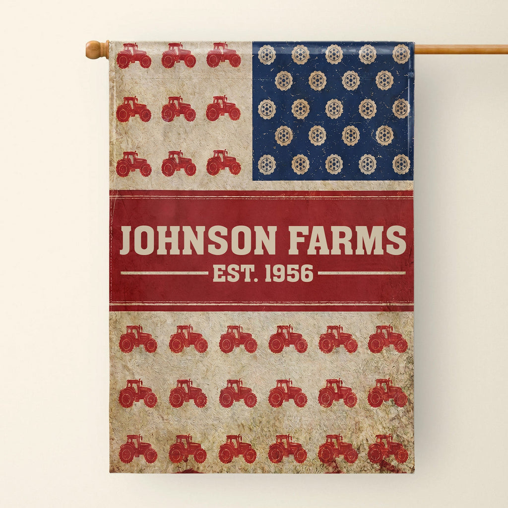 Personalized Double-Sided Garden Flag Custom Name for Farm Lovers Garden Flag GradoCreations