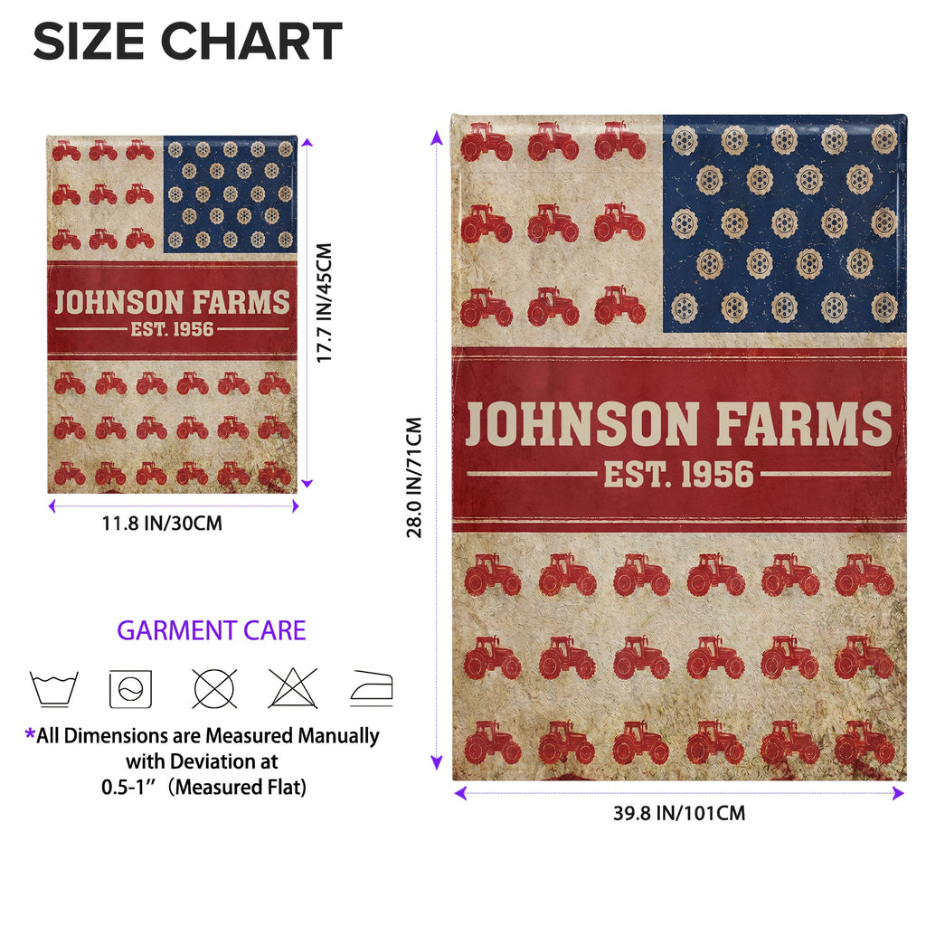 Personalized Double-Sided Garden Flag Custom Name for Farm Lovers Garden Flag GradoCreations