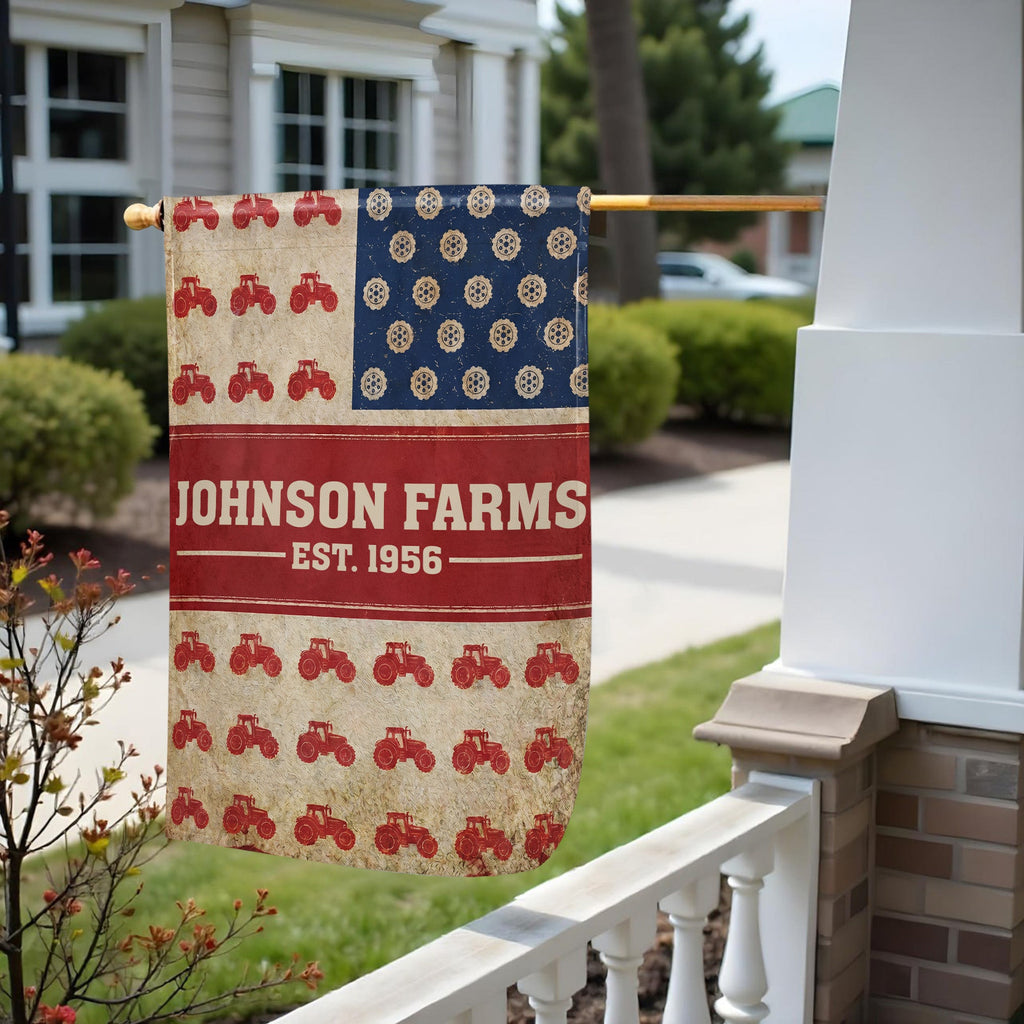 Personalized Double-Sided Garden Flag Custom Name for Farm Lovers Garden Flag GradoCreations