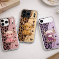 Personalized Clear Phone Case Cute Pink Highland Cow Gift