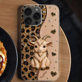 Personalized Clear Phone Case Cute Goat Leopard Print Gift