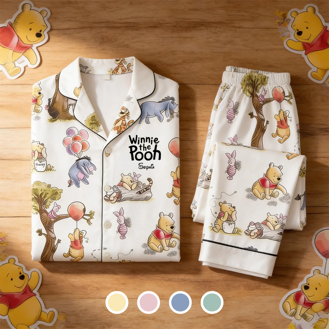 Personalized Winnie the Pooh Pajamas for Movie Fans - Anniversary Gift