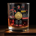 Personalized Custom Whiskey Glass for Firefighter Dad | Gift Idea Whiskey Glass GradoCreations